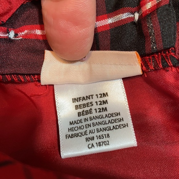 NWOT Clementine Red Plaid Holiday Dress 12 Mo. Host Pick 11/21! - Picture 8 of 8